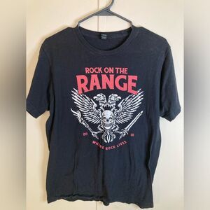 Rock On The Range 2018 Black Tour T-Shirt Unisex Size Medium